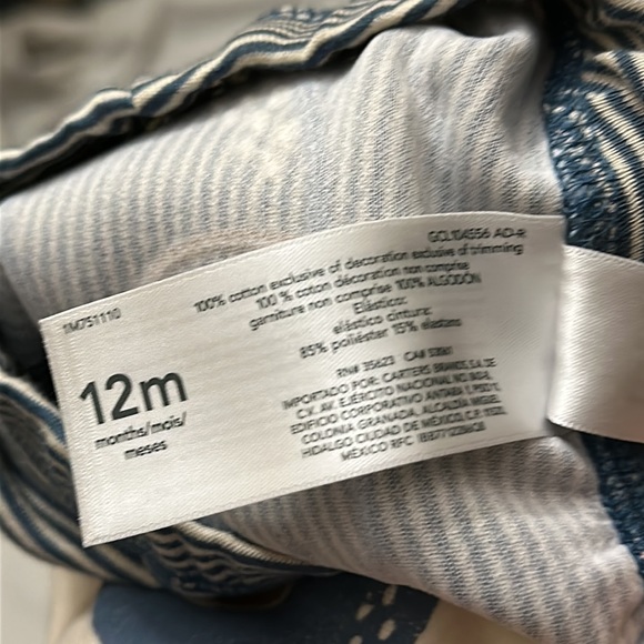 NWT Carter’s baby Set of three one pants and tow tops  size 12 Months - Picture 15 of 15